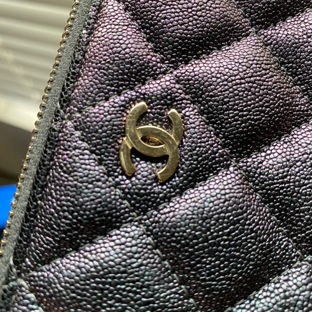 🦄 Chanel Double Zip Clutch✨ RARE - Picture 2 of 10